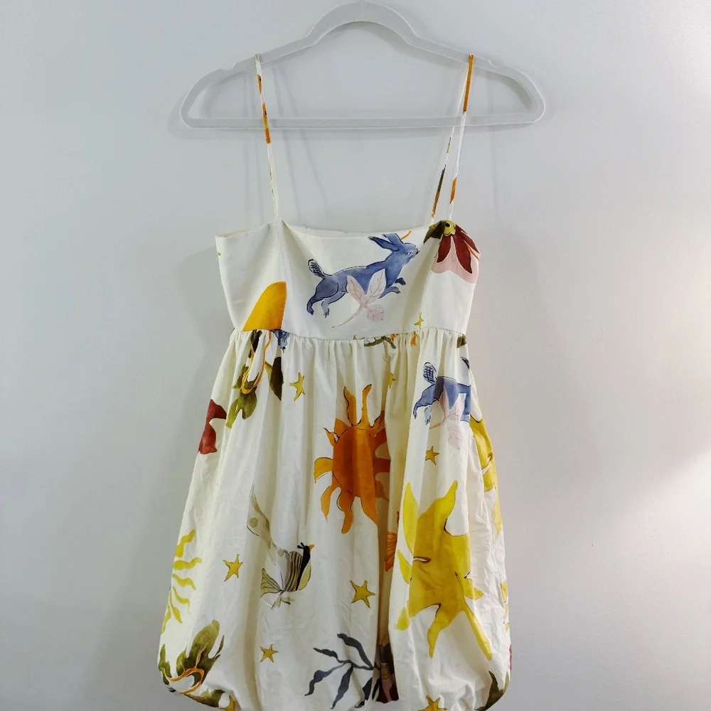Zara Voluminous Printed Dress - Picture 1 of 5